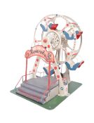 MID CENTURY TINPLATE HAND PAINTED MODEL FERRIS WHEEL