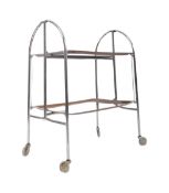 MID CENTURY FOLDING BUTLERS / HOSTESS DRINKS TROLLEY