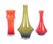 RIIHIMAKI - SELECTION OF RETRO GLASS VASE