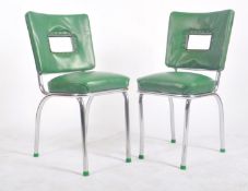 PAIR OF VINTAGE AMERICAN DINER STYLE BAR CHAIRS