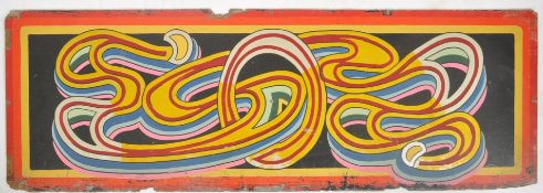 VINTAGE FAIRGROUND HAND PAINTED WOODEN PANEL
