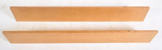 ROBERT 'MOUSEMAN' THOMPSON CARVED OAK WALL BOOKSHELVES