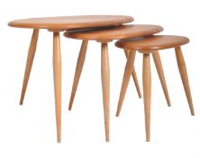 LUCIAN ERCOLANI - MODEL 354 - ERCOL PEBBLE NEST OF TABLES