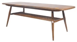 ERCOL FURNITURE - MID CENTURY BEECH AND ELM COFFEE TABLE