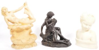 COLLECTION OF LATE 20TH CENTURY RESIN FIGURINES BUST