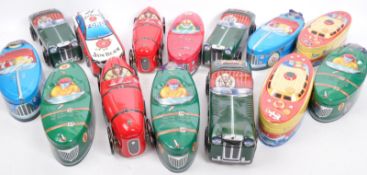 COLLECTION OF VINTAGE SILVER CRANE ADVERTISEMENT TIN BOXES