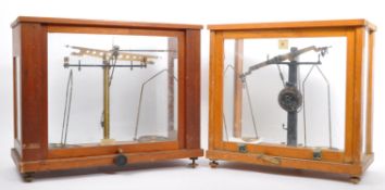 TWO VINTAGE BALANCE SCALES BY GALLENKAMP & PHILIP HARRIS