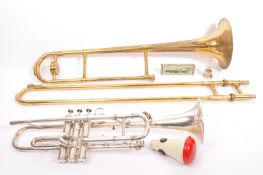 BESSON & CO 'NEW CREATION LP' CHROME TRUMPET IN CASE T/W OTHER