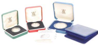 FOUR ROYAL MINT SILVER 925 COINS