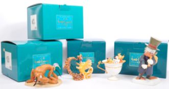 CLASSICS WALT DISNEY COLLECTIONS - FOUR PORCELAIN FIGURES