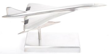 APPRENTICE PIECE BRUSHED STEEL CONCORDE FIGURE