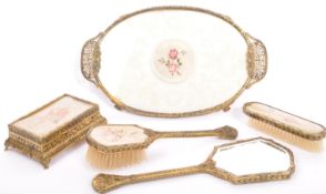 VINTAGE 1930'S DRESSING TABLE VANITY SET