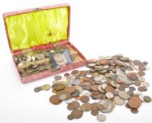 COLLECTION OF FOREIGN & UK CURRENCY COINS