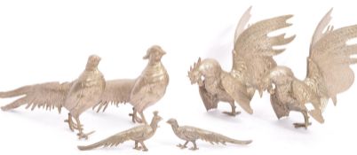 COLLECTION OF VINTAGE 20TH CENTURY METAL BIRD ORNAMENTS