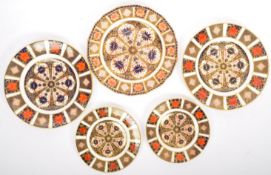 ROYAL CROWN DERBY - ENGLISH BONE CHINA - IMARI PLATES