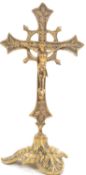VINTAGE 20TH CENTURY METAL ECCLESIASTIC CRUCIFIX