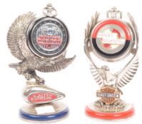 FRANKLIN MINT - HARLEY DAVIDSON - POCKET WATCHES W/ STANDS