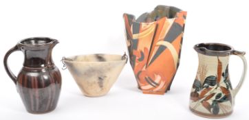 FOUR PIECES OF 20TH CENTURY STUDIO POTTERY - LOMAS - DARKINS