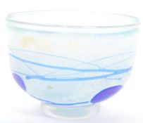 KOSTA BODA BERTIL VALLIEN GALAXY BLUE GLASS BOWL
