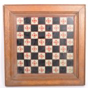 EARLY 20TH CENTURY HAND PAINTED CHESS BOARD