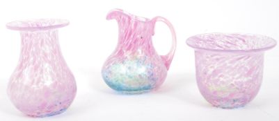 THREE PIECES KOSTA BODA ULRICA HYDMAN VALLIEN GLASS
