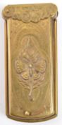 W. AVERY & SONS - GOLDEN CASKET - 19TH CENTURY BRASS NEEDLE CASE