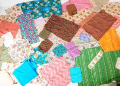 LARGE COLLECTION OF MID CENTURY & LATER FABRIC SHEETS