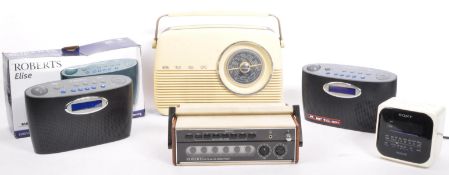 COLLECTION OF RETRO VINTAGE PORTABLE RADIOS