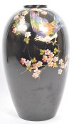 VINTAGE 20TH CENTURY BRETBY BLACK GLAZED VASE