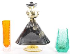 COLLECTION OF VINTAGE 20TH CENTURY STUDIO ART GLASS