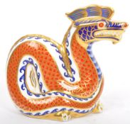 20TH CENTURY CROWN DERBY DRAGON FIGURE