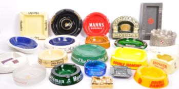 A COLLECTION OF VINTAGE ADVERTISING PROMOTIONAL ASHTRAYS
