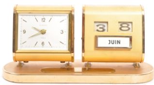 EUROPA - MID CENTURY DESK CLOCK AND CALENDAR
