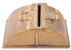 19TH CENTURY AVERY GILT METAL UNIVERSAL PIN CASE