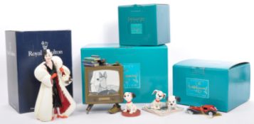 COLLECTION OF PORCELAIN FIGURES - 101 DALMATIANS - DISNEY