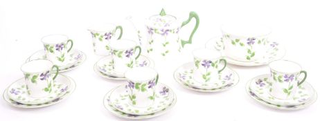 1930S ARTS & CRAFTS HAND PAINTED TEA SERVICE BY R.B.L / RBL