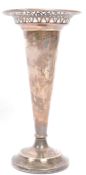 1960'S STERLING SILVER HALLMARKED SINGLE STEM / POSY VASE