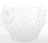 LARGE WATERFORD CUT GLASS DECORATIVE LISMORE PATTERN BOWL