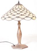 20TH CENTURY ART NOUVEAU LEADED GLASS TIFFANY LAMP