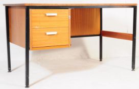 RETRO VINTAGE TEAK INDUSTRIAL STYLE OFFICE DESK