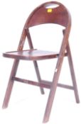A 1930's THONET BENTWOOD CROCODILE WOOD PRINT FOLDING CHAIR