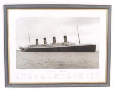 VINTAGE 20TH CENTURY PRINT PHOTOGRAPH OF RMS TITANIC