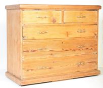 19TH CENTURY PINE CHEST OF DRAWERS
