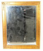 VINTAGE 20TH CENTURY LARGE GILT OVER MANTEL MIRROR