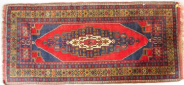 VINTAGE 20TH CENTURY PERSIAN ISLAMIC MASHHAD FLOOR RUNNER