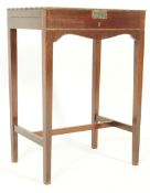 EARLY 20TH CENTURY MAHOGANY TABLE CANTEEN OF CUTLERY