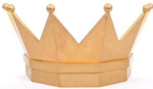 VINTAGE 20TH CENTURY GOLD PAINTED CHILDS CORONET CROWN