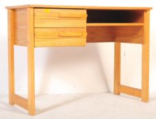 1960'S RETRO VINTAGE SCANDINAVIAN STYLE BEECH OFFICE DESK
