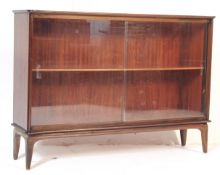 MID CENTURY TEAK BOOKCASE DISPLAY CABINET