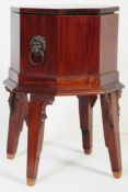 A 19TH CENTURY REPRODUCTION MAHOGANY WINE COOLER